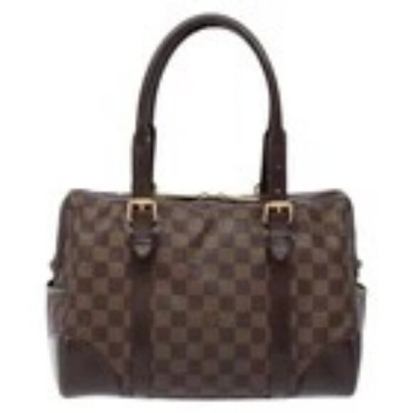 LOUIS VUITTON Damier Ebene Berkeley Hand Bag N52000 LV Auth 134725 - Picture 2 of 16